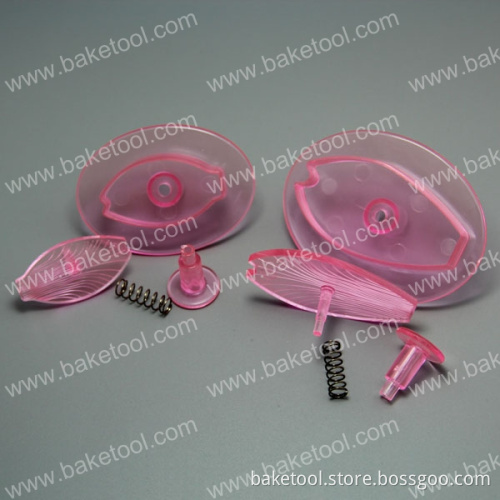 Plastic Tulip Flower Plunger Cutter Fondant Cookie Cutter Set